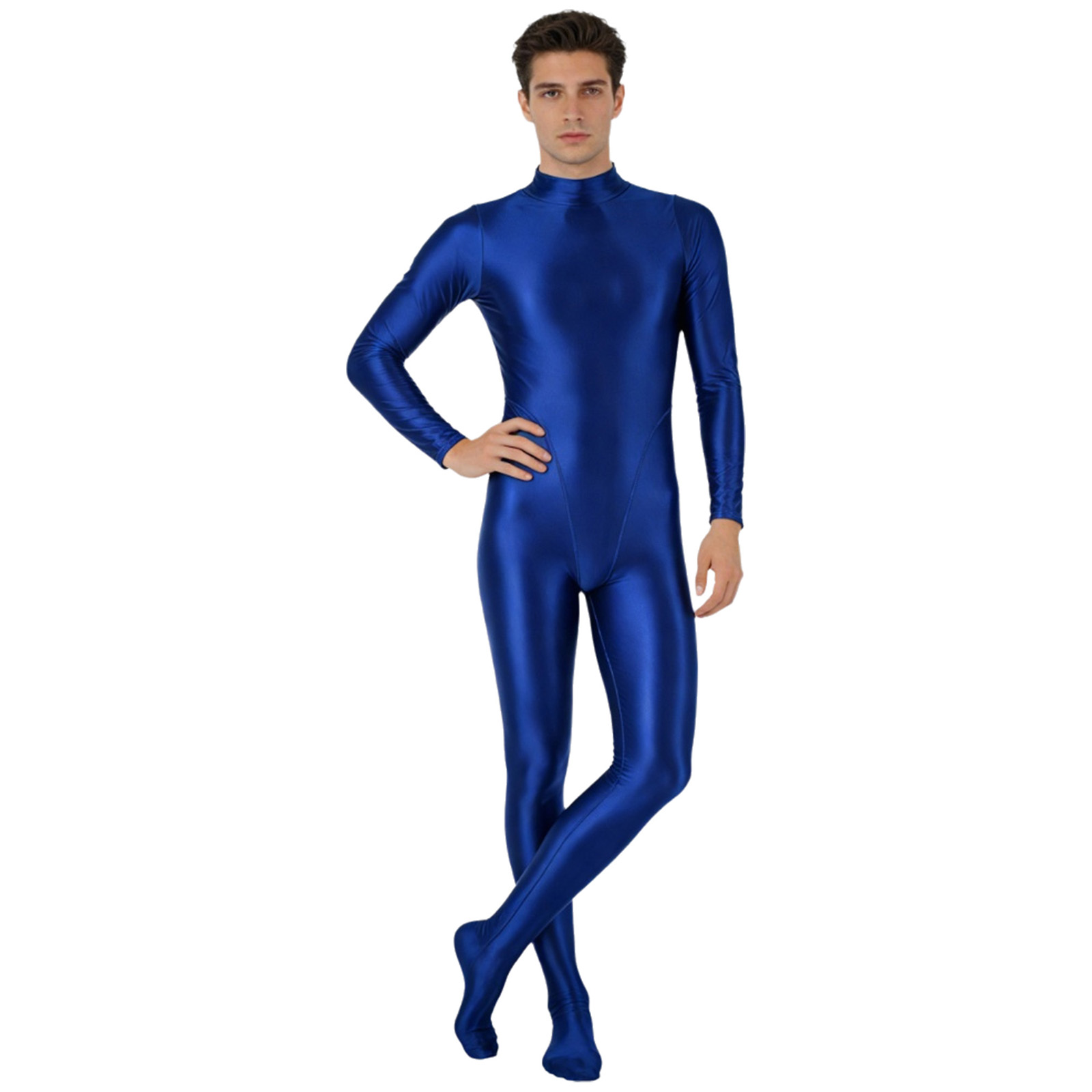 Mens Glossy One Piece Swimsuit - Wetsuit Men 评论和价格