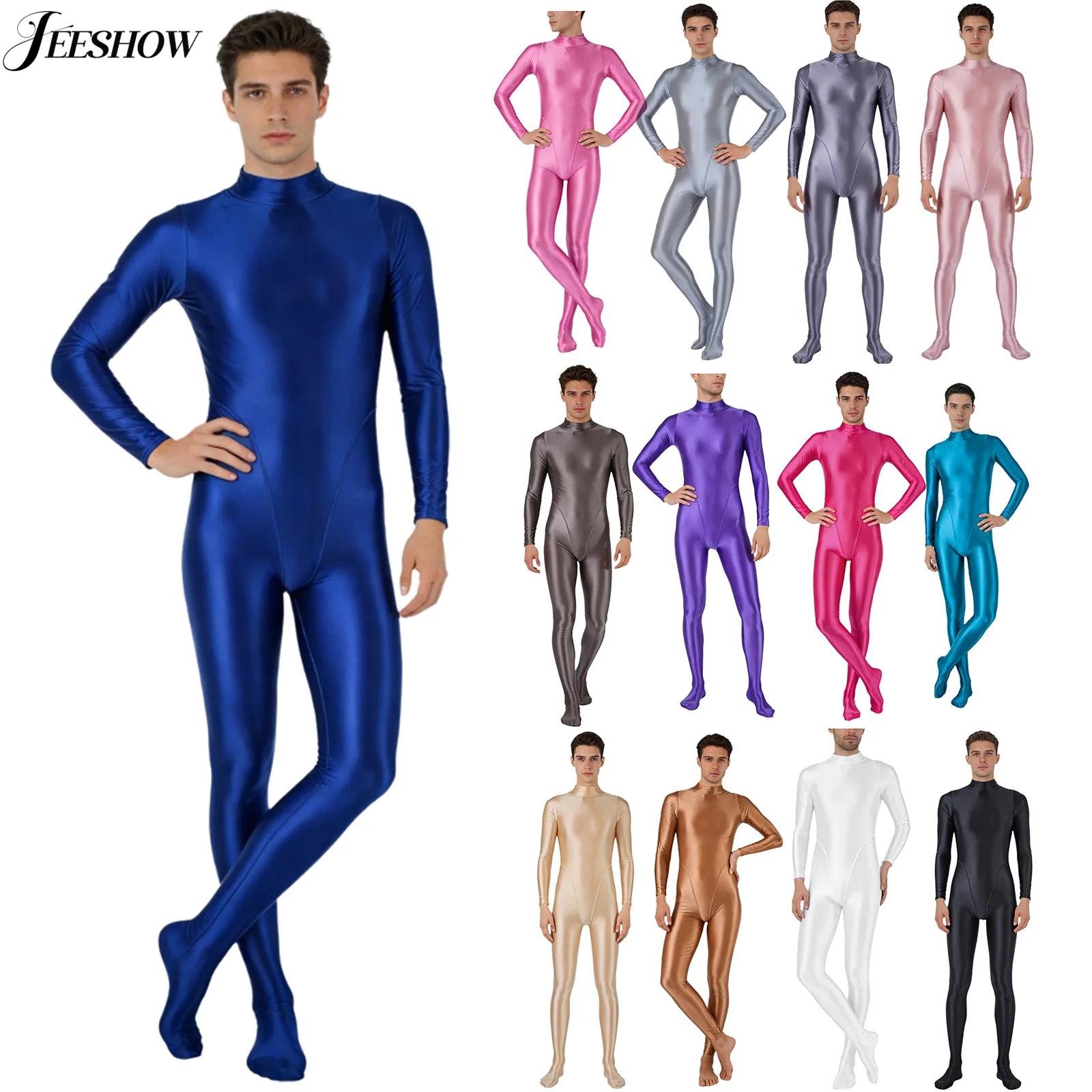 Mens Glossy One Piece Swimsuit - Wetsuit Men 评论和价格