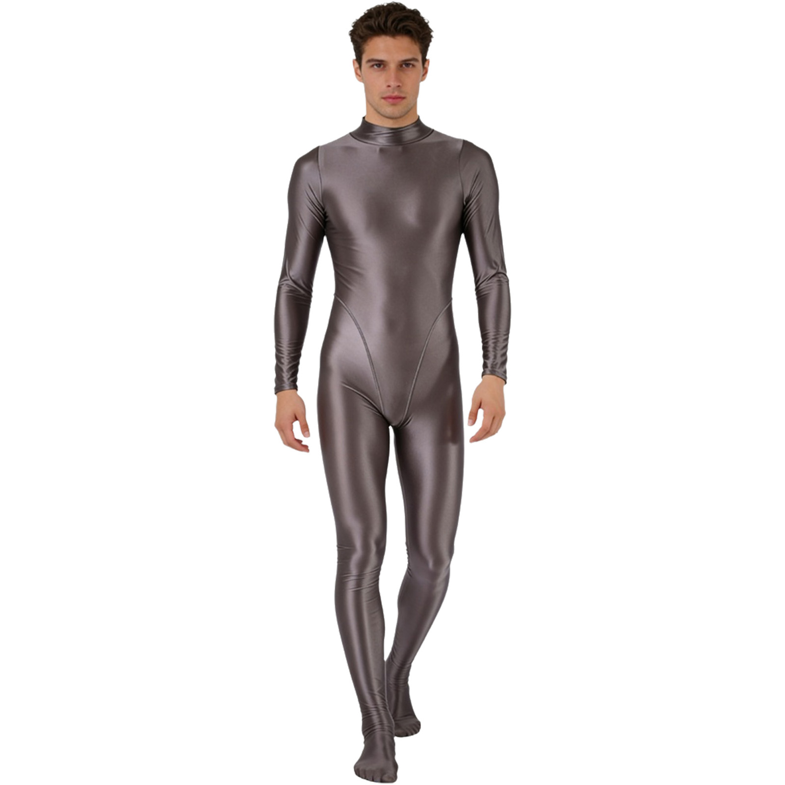 Mens Glossy One Piece Swimsuit - Wetsuit Men 评论和价格