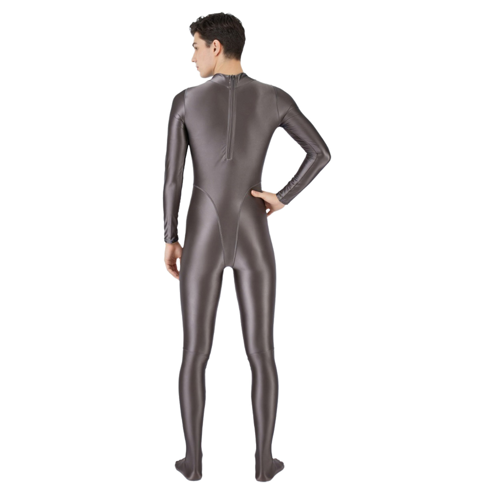 Mens Glossy One Piece Swimsuit - Wetsuit Men 评论和价格