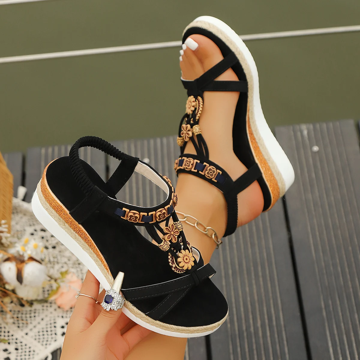 Women Wedge Sandals Summer 202 - Water Shoes 评论和价格