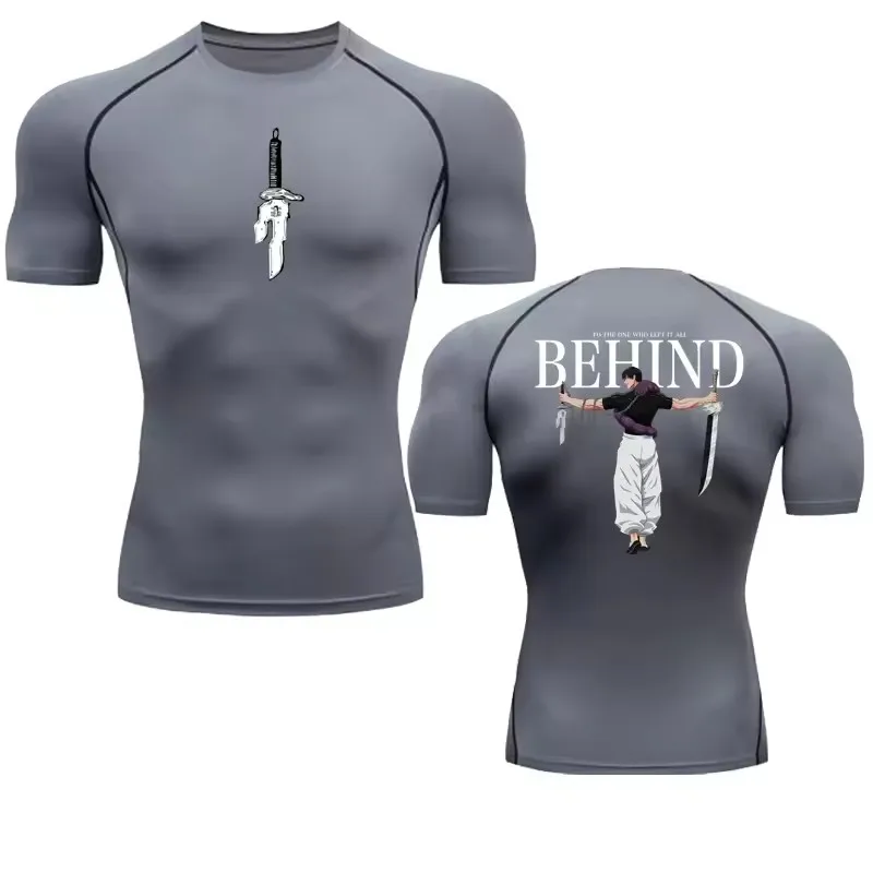 Anime Compression Shirt Men Pr - Rash Guard 评论和价格