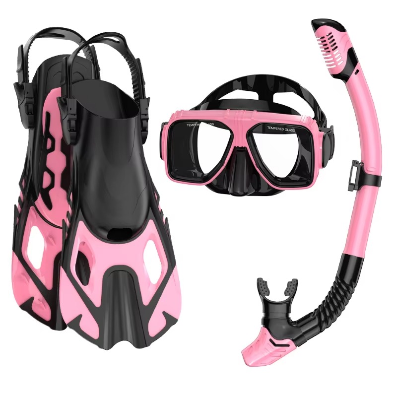 Professional 3-Piece Snorkel D - Swim Fins 评论和价格