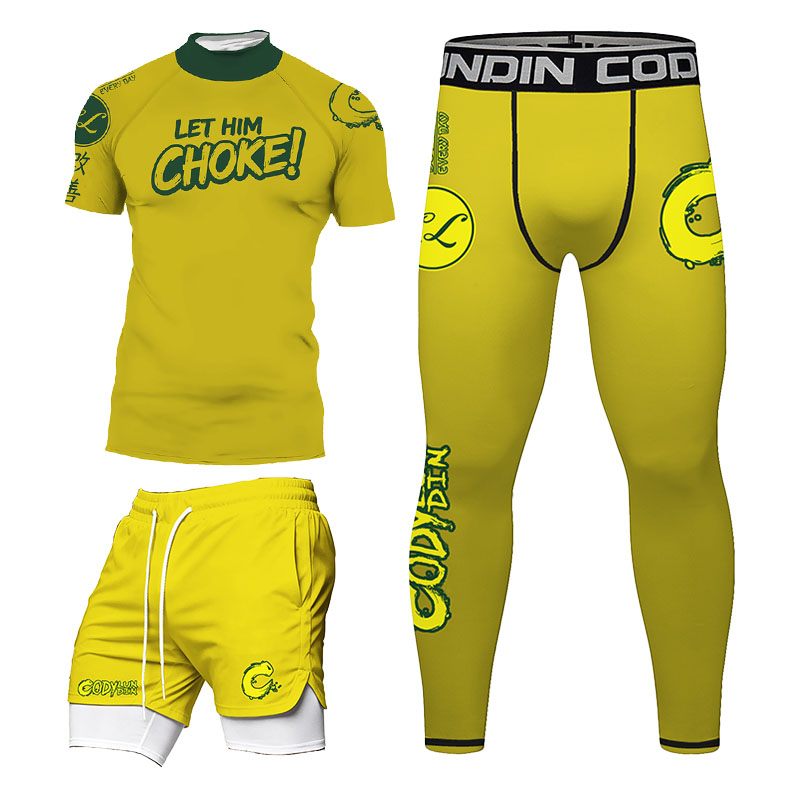 Men BJJ Rashguard Set No Gi Br - Rash Guard 评论和价格