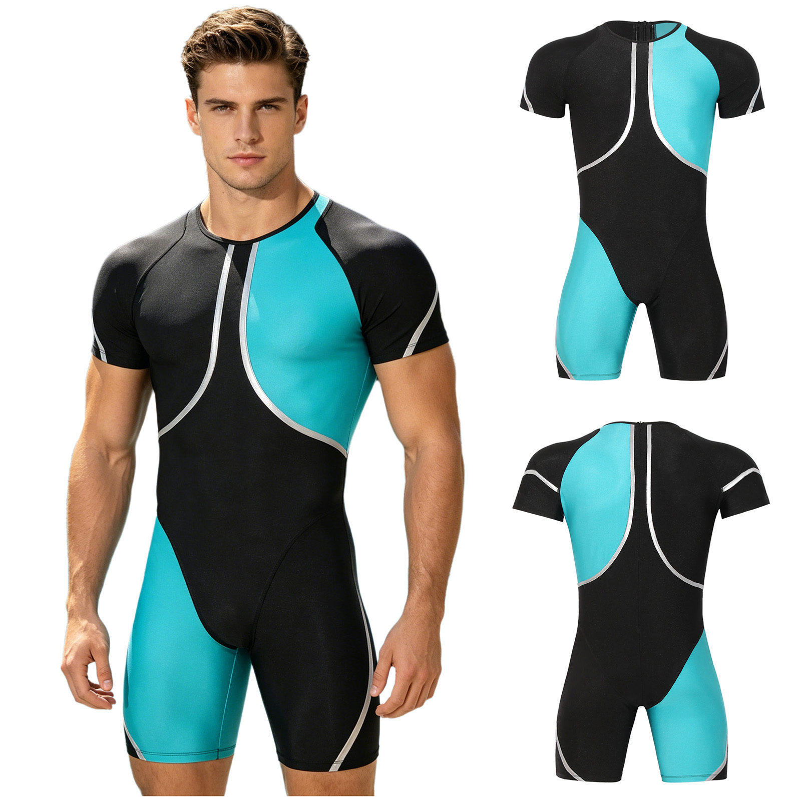 Men One-piece Swimsuit Rash Gu - Wetsuit Men 评论和价格