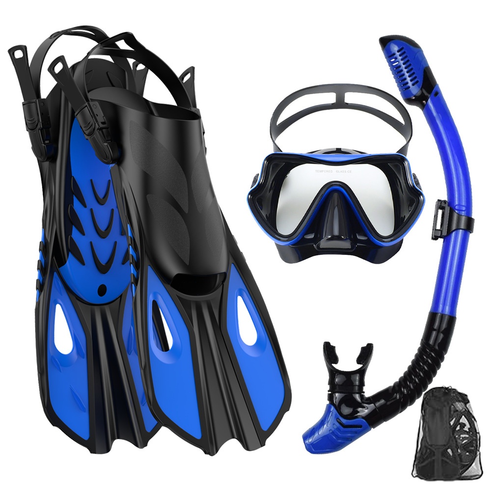Snorkeling Set Diving Mask & S - Swim Fins 评论和价格