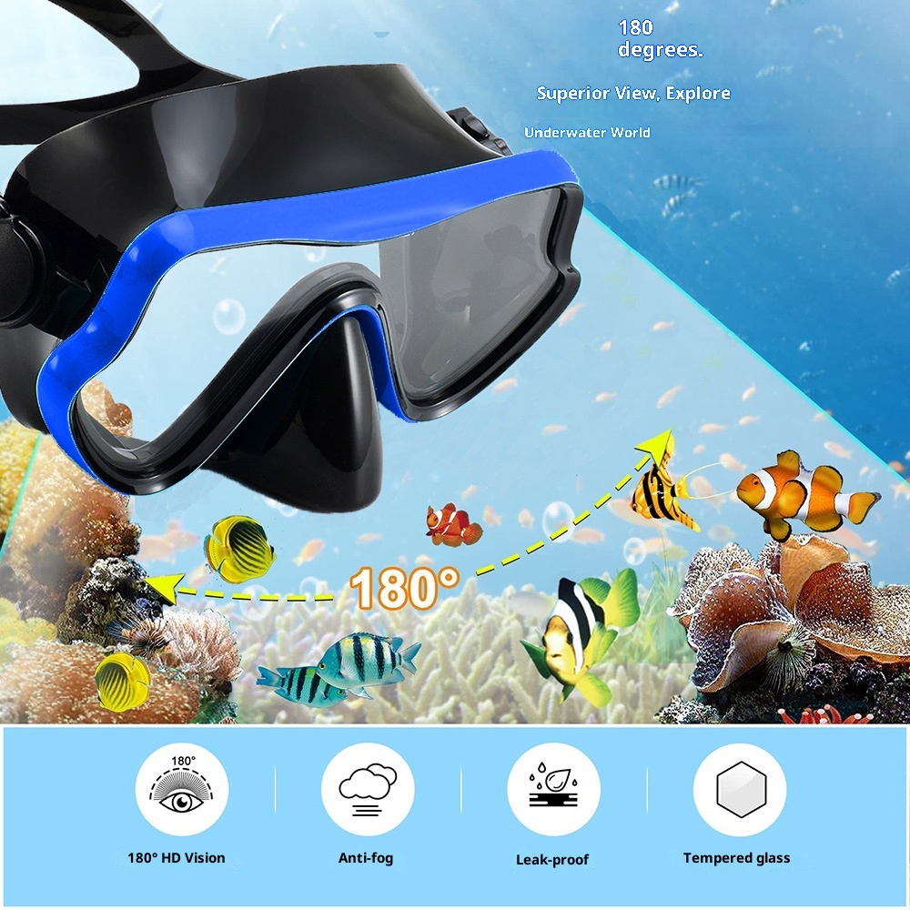 Snorkeling Set Diving Mask & S - Swim Fins 评论和价格